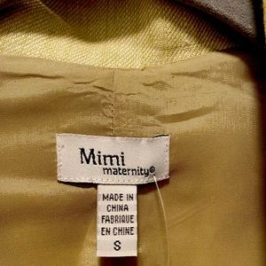 Mimi Maternity linen jacket. 3/4 sleeves, lined at bust.  New with tags.